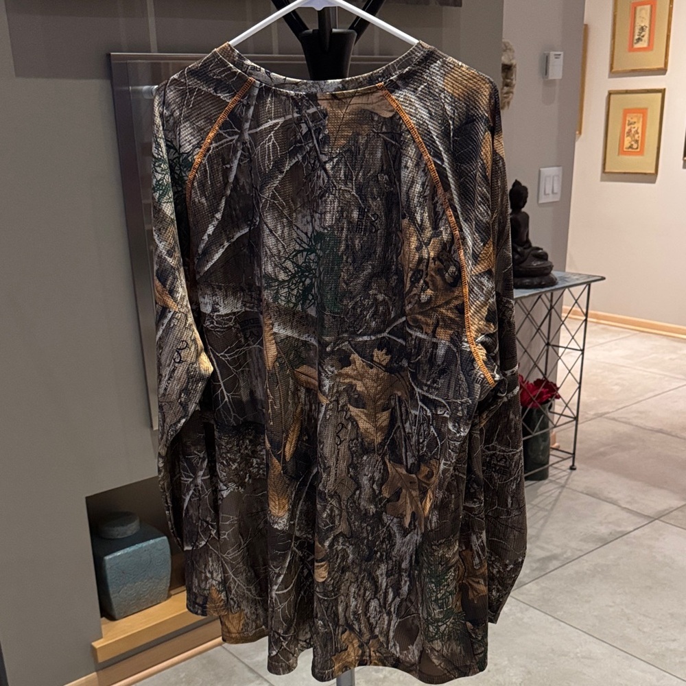 Realtree Men's Camouflage performance Long Sleeve Shirt men’s 3XL - Picture 5 of 5